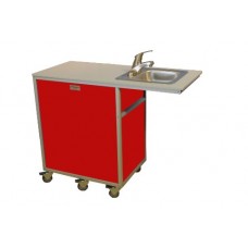 Monsam PSE-2020 Red Stainless Steel ADA Sink  25" Length x 22" Width x 31-3/4" Height - B006BHTTDA